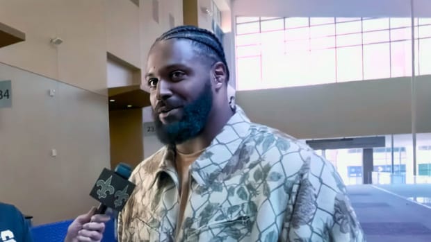 Cam Jordan interviewed by Erin Summers